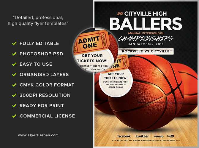 90 Best Basketball Flyer Template in Photoshop by Basketball Flyer Template