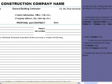 Building Company Invoice Template