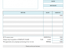 90 Best Invoice Template For Creative Work for Ms Word with Invoice Template For Creative Work