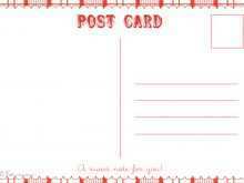 Postcard Calendar Template