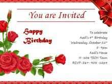 90 Birthday Invitation Card Template Editable With Stunning Design with Birthday Invitation Card Template Editable