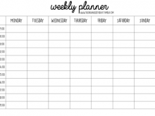 Student Schedule Template Word