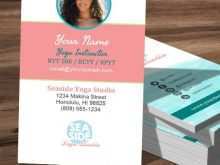 90 Create Yoga Teacher Business Card Templates With Stunning Design by Yoga Teacher Business Card Templates