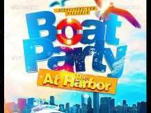 90 Creating Boat Party Flyer Template Psd Free Formating by Boat Party Flyer Template Psd Free