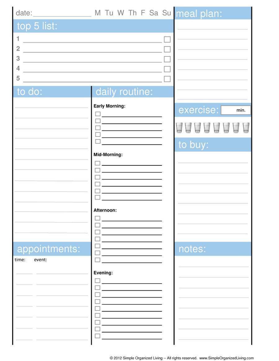 90 Creating Daily Agenda Template For Students Formating for Daily Agenda Template For Students
