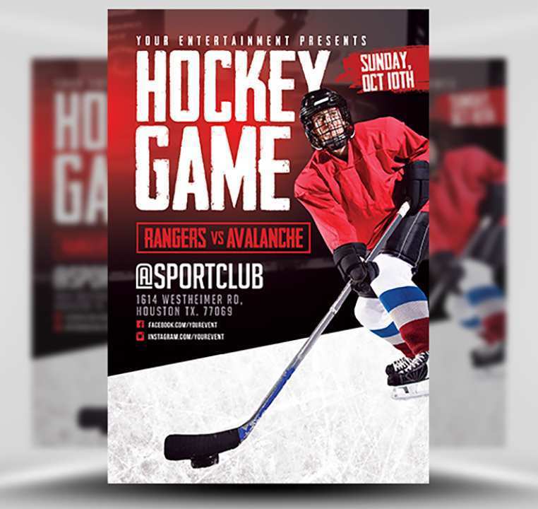 90 Creating Free Hockey Flyer Template Layouts with Free Hockey Flyer Template