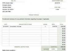 Freelance Invoice Template Singapore