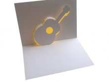 90 Creating Guitar Pop Up Card Template Now with Guitar Pop Up Card Template
