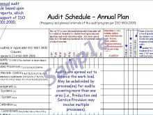 90 Creative Audit Plan Schedule Template Now with Audit Plan Schedule Template