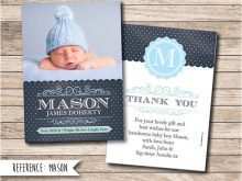 90 Customize Baby Thank You Card Template Printable in Photoshop by Baby Thank You Card Template Printable