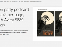 90 Customize Halloween Postcard Template Free PSD File with Halloween Postcard Template Free