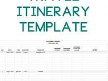 90 Customize Our Free 4 Day Travel Itinerary Template With Stunning Design with 4 Day Travel Itinerary Template