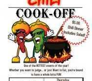 90 Customize Our Free Chili Cook Off Flyer Template Free Photo by Chili Cook Off Flyer Template Free