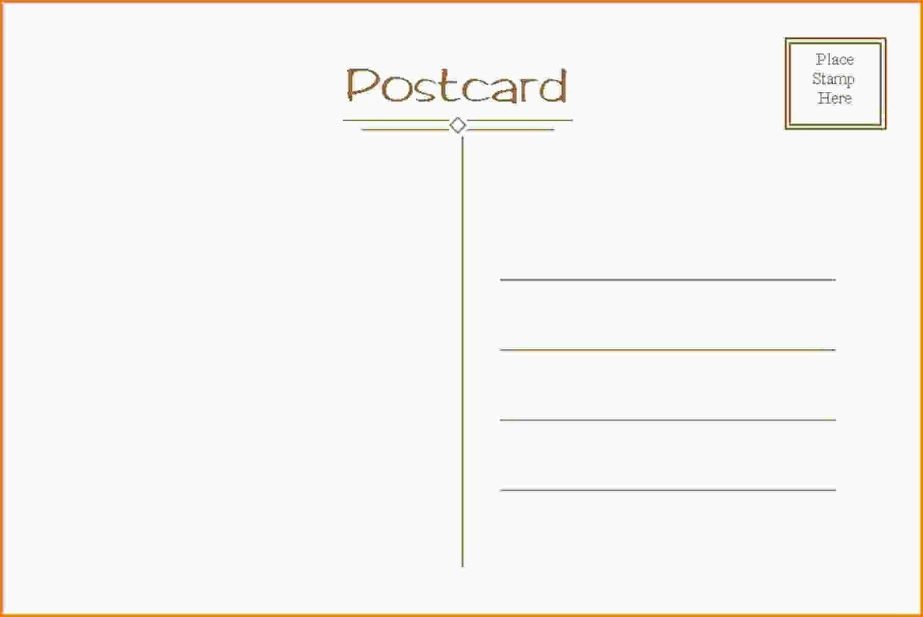Postcard Template Ks1 Sparklebox Cards Design Templates