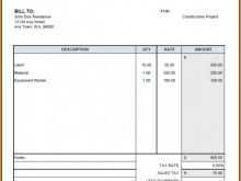 90 Format Invoice Template For A Contractor in Word with Invoice Template For A Contractor