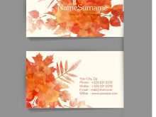 90 Format Leaf Name Card Template With Stunning Design for Leaf Name Card Template