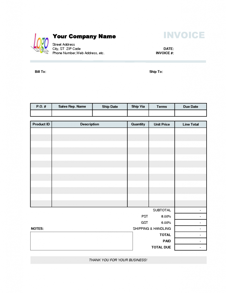 Limited Company Invoice Template Uk - Cards Design Templates