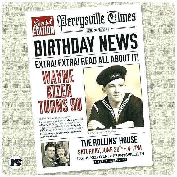 90 Format Newspaper Birthday Card Template Free Maker With Newspaper Birthday Card Template Free Cards Design Templates