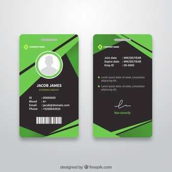 90 Free Id Card Illustrator Template Free With Stunning Design With Id Card Illustrator Template Free Cards Design Templates