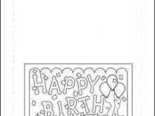 90 Free Printable Birthday Card Template To Color in Word for Birthday Card Template To Color