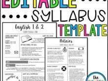 90 Online Syllabus Class Schedule Template Layouts by Syllabus Class Schedule Template
