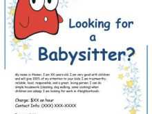 90 Report Babysitting Flyer Templates Free With Stunning Design with Babysitting Flyer Templates Free