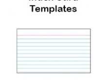 90 Report Index Card Word Template 3X5 for Ms Word by Index Card Word Template 3X5