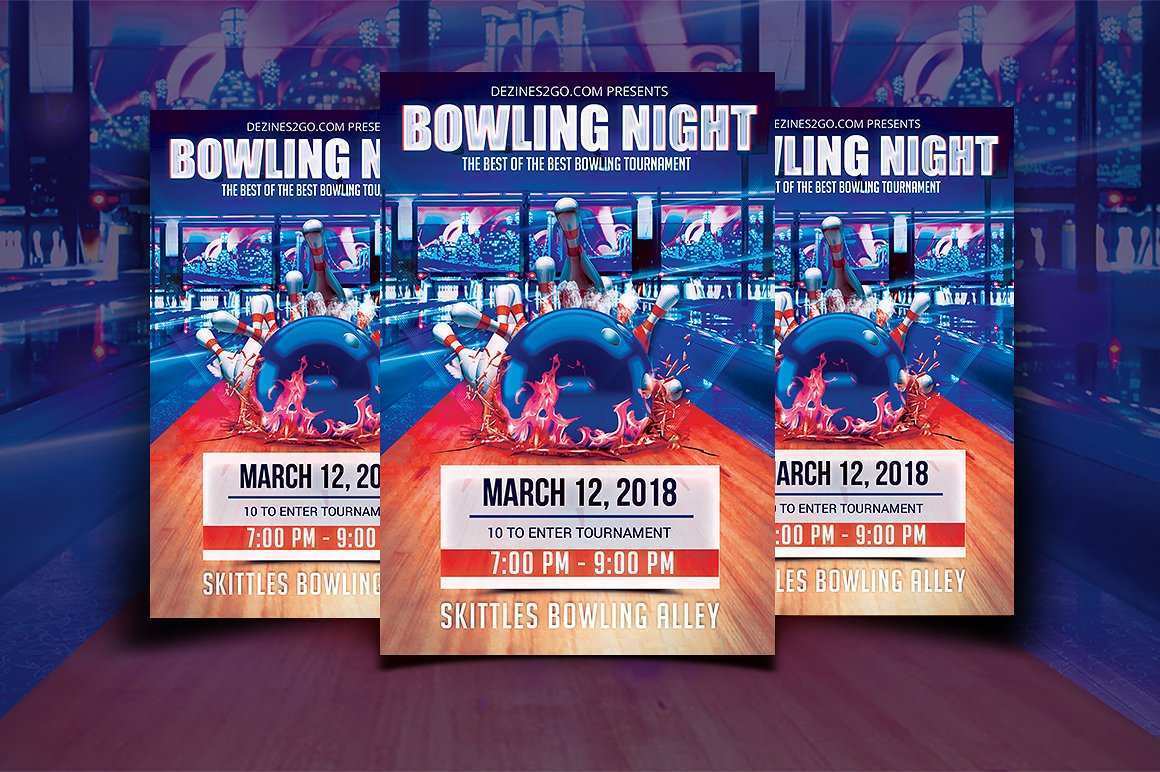 90 Visiting Bowling Event Flyer Template For Free by Bowling Event Flyer Template