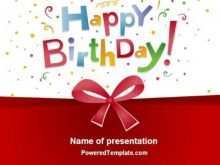 Happy Birthday Card Template Ppt