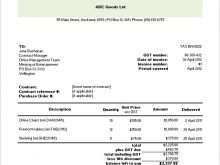 Invoice Format Under Gst In Excel