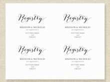 90 Visiting Wedding Registry Card Templates in Photoshop by Wedding Registry Card Templates