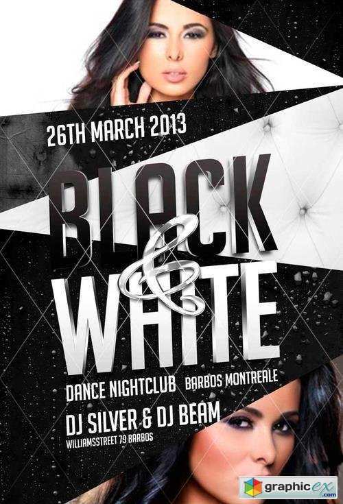 91 Adding Black And White Flyer Template Free PSD File with Black And White Flyer Template Free