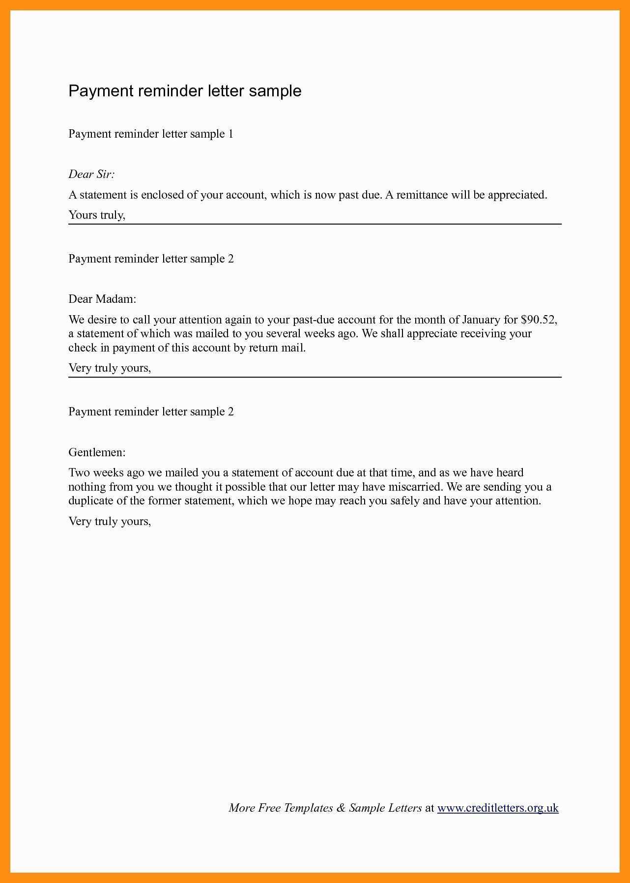 Past Due Email Template