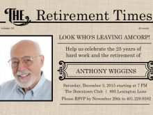 91 Blank Retirement Flyer Template Free Formating for Retirement Flyer Template Free