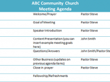 91 Create Church Council Agenda Template Layouts for Church Council Agenda Template