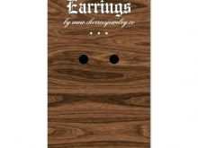 91 Create Earring Card Template Free Download Layouts with Earring Card Template Free Download