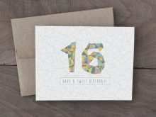 91 Creating 16Th Birthday Card Template Download with 16Th Birthday Card Template