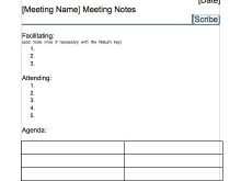 91 Creating Meeting Agenda Notes Template Maker with Meeting Agenda Notes Template