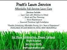 Free Lawn Mowing Flyer Template