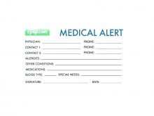Medical Id Card Template Word