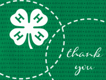 91 Customize Our Free 4 H Thank You Card Template Templates with 4 H Thank You Card Template