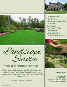 91 Customize Our Free Landscape Flyer Templates PSD File with Landscape Flyer Templates