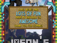91 Customize Our Free Minecraft Thank You Card Template Now by Minecraft Thank You Card Template