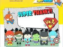 91 Customize Our Free Superhero Thank You Card Template Photo with Superhero Thank You Card Template