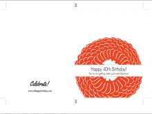 91 Format 40Th Birthday Card Template Free Layouts for 40Th Birthday Card Template Free