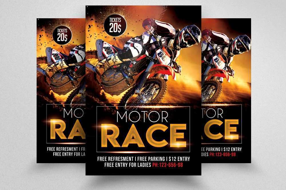 91 Format Bicycle Flyer Template in Photoshop with Bicycle Flyer Template