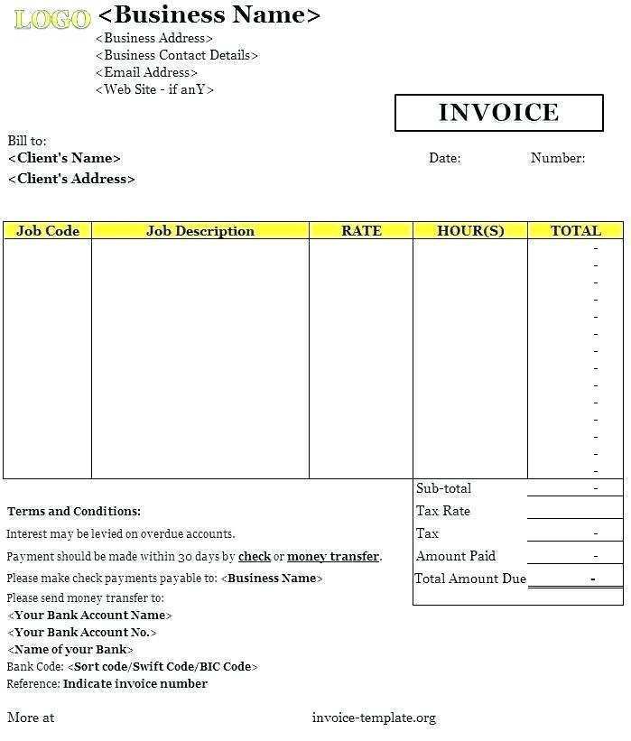 91 Free Independent Contractor Invoice Template Excel For Free for