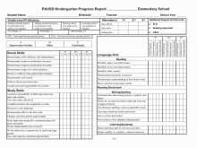 Homeschool Report Card Template Elementary
