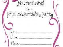 Kid Birthday Invitation Card Template Free