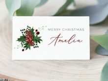 91 How To Create Place Card Template For Christmas Download by Place Card Template For Christmas